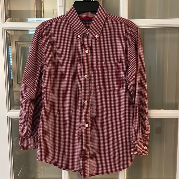 GAP Other - Gap Kids Red and grey plaid size 10 button-down long-sleeve shirt